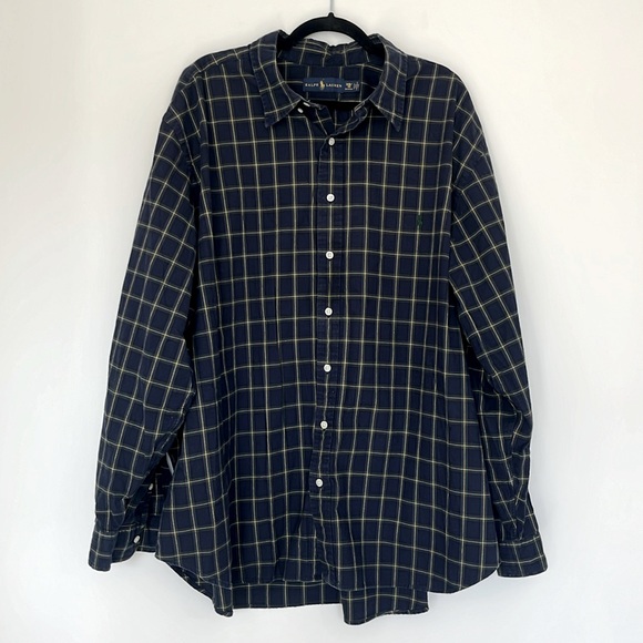 Ralph Lauren Men's Plaid Button Down Size 3X - Picture 1 of 5
